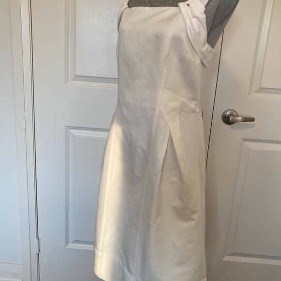 Authentic MaxMara ivory linen/cotton dress, size 8-10 - Picture 3 of 14
